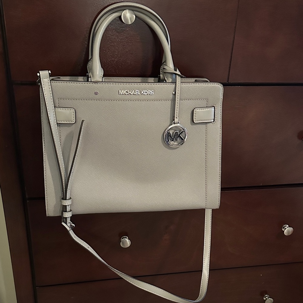 Michael Kors Light Gray Satchel